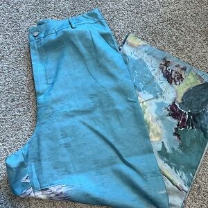 Cider Teal and Multicolor Men's Chinos